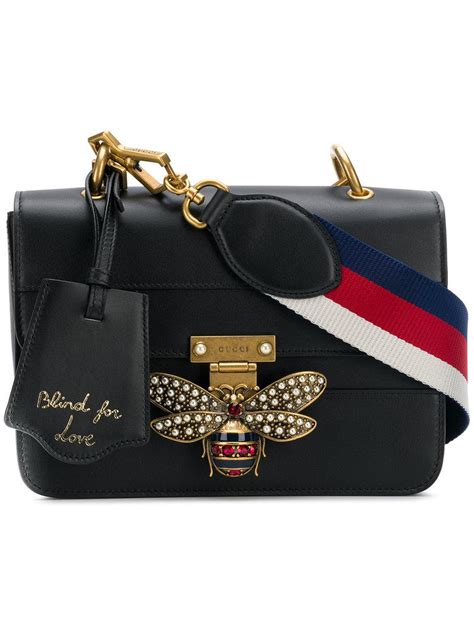 gucci black bee bag